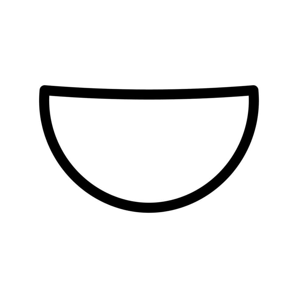 Bowl Line Icon vector