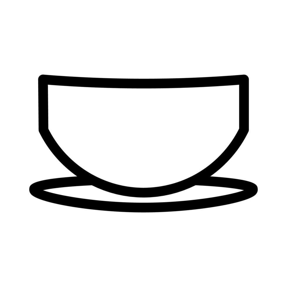 Bowl Line Icon vector