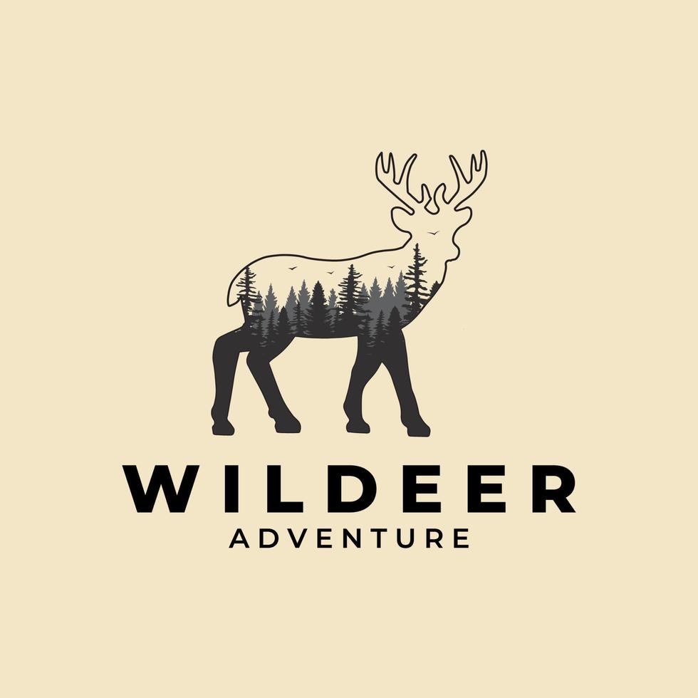 Deer Logo Design Vector Template illustration design
