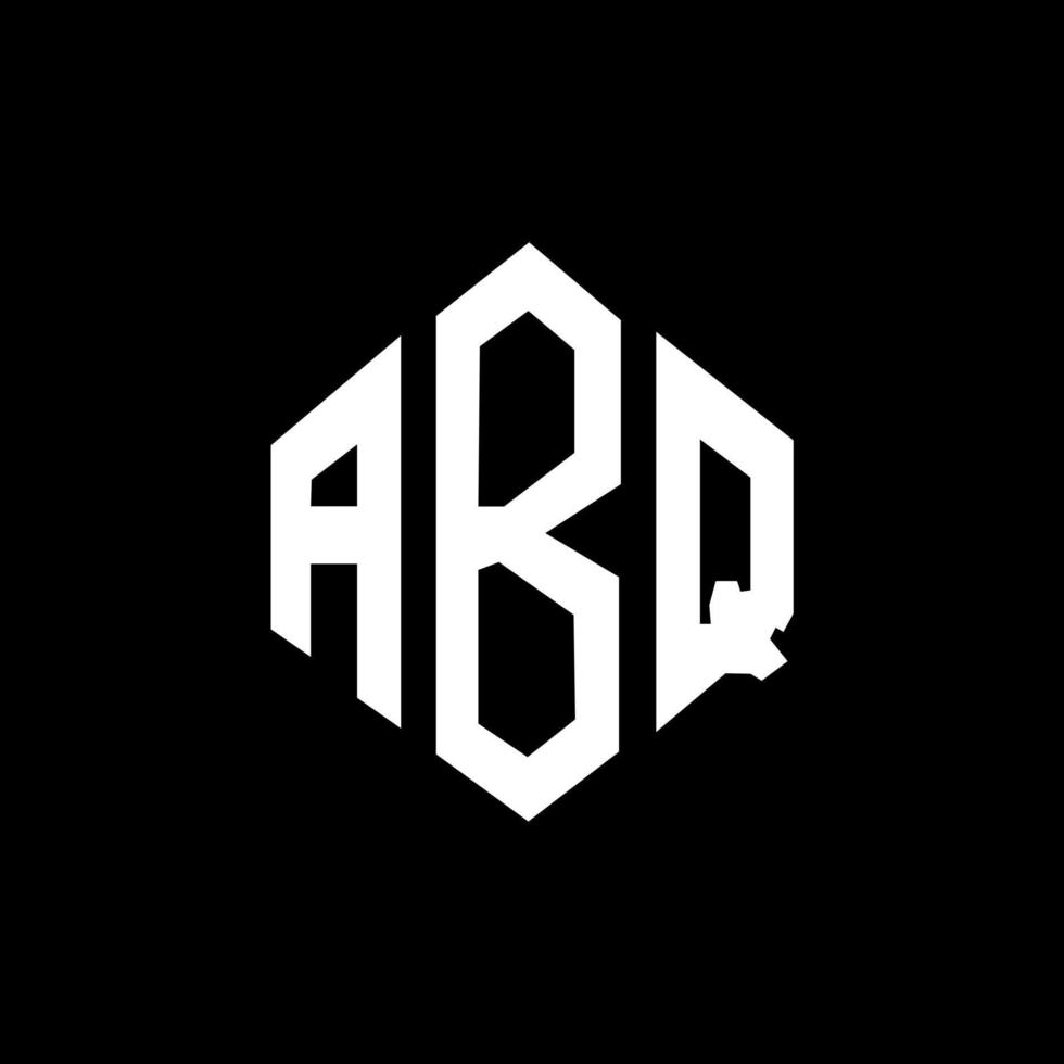 ABQ letter logo design with polygon shape. ABQ polygon and cube shape logo design. ABQ hexagon vector logo template white and black colors. ABQ monogram, business and real estate logo.