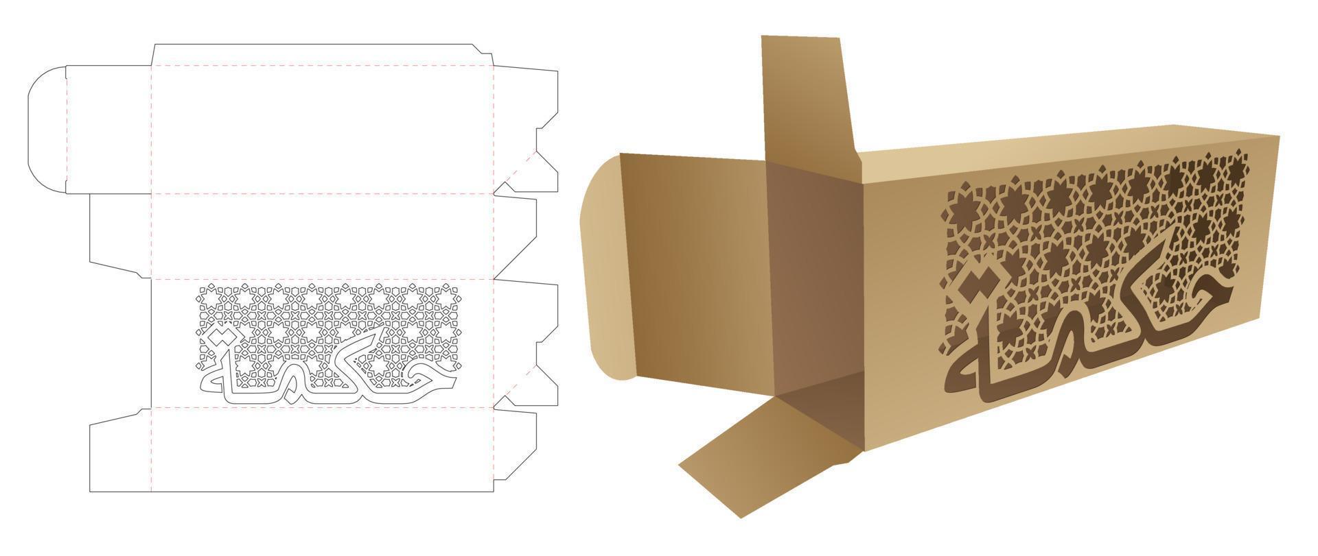 plantilla troquelada de caja vector