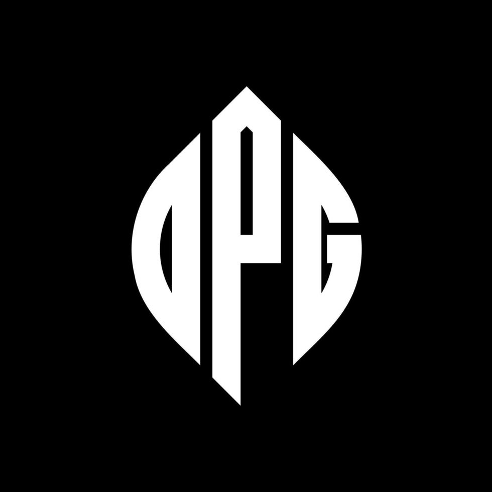 DPG circle letter logo design with circle and ellipse shape. DPG ellipse letters with typographic style. The three initials form a circle logo. DPG Circle Emblem Abstract Monogram Letter Mark Vector. vector