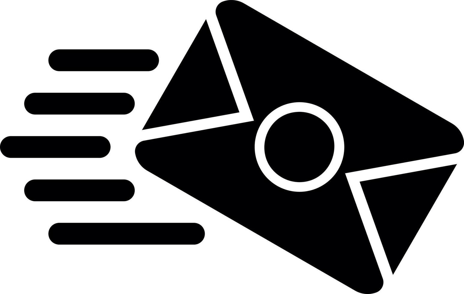 Mail Glyph Icon vector