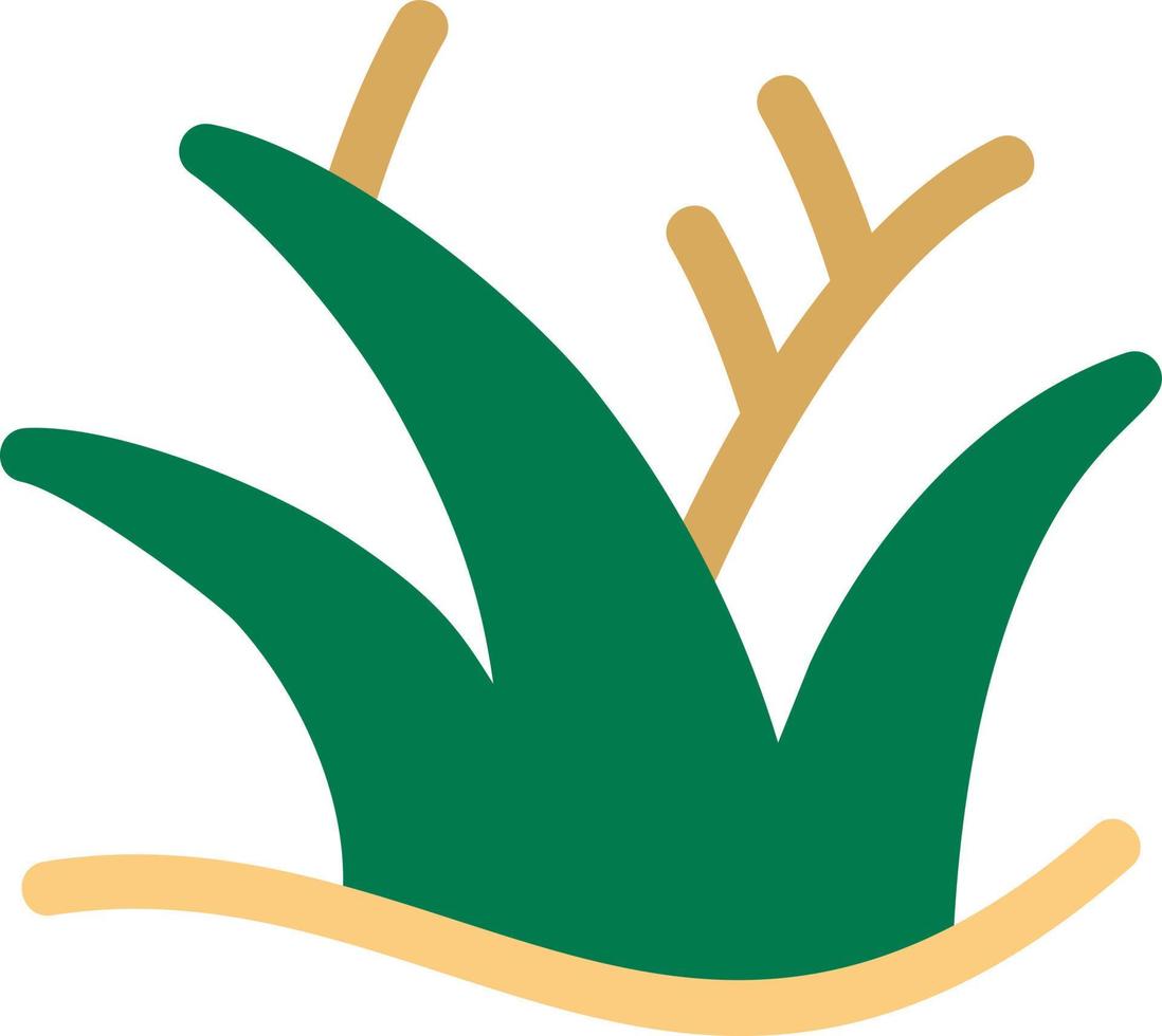 Desert Grass Flat Icon vector