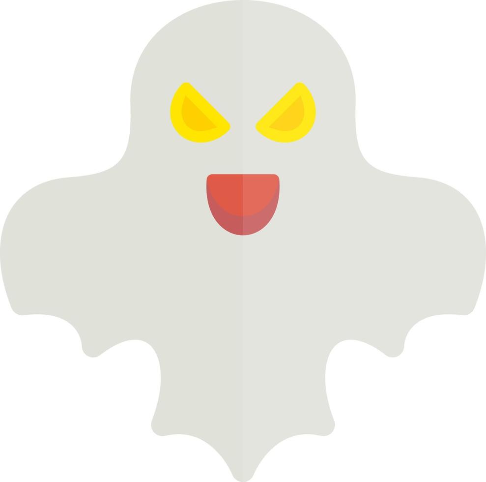 icono plano fantasma vector