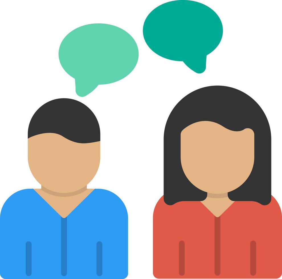 Discussion Flat Icon vector