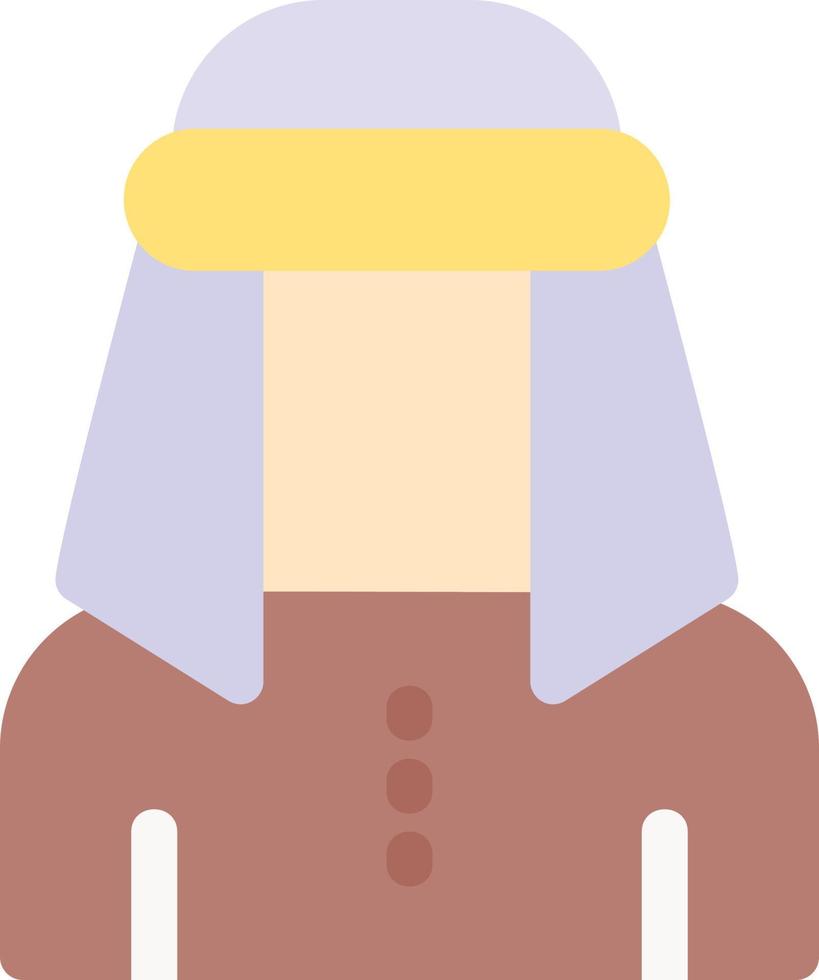 Male Bedouin Flat Icon vector