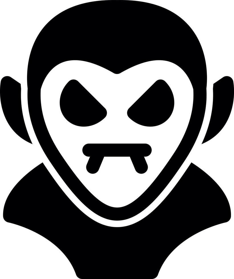 Dracula Glyph Icon vector