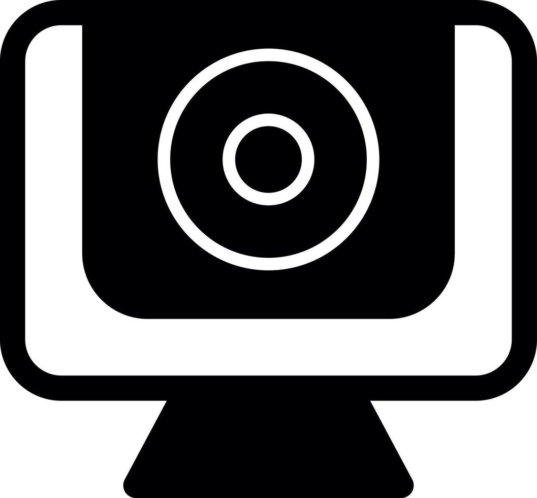 Webcam Glyph Icon vector