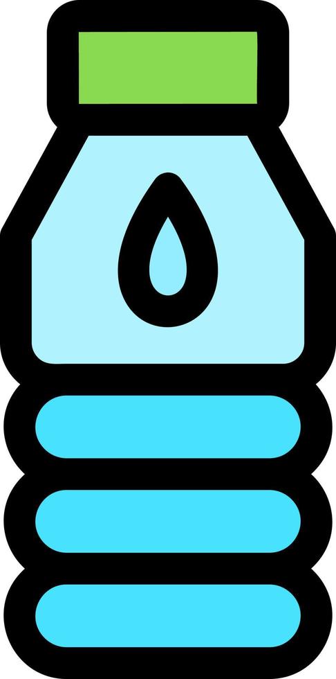 Water Flask Line Filled Icon vector