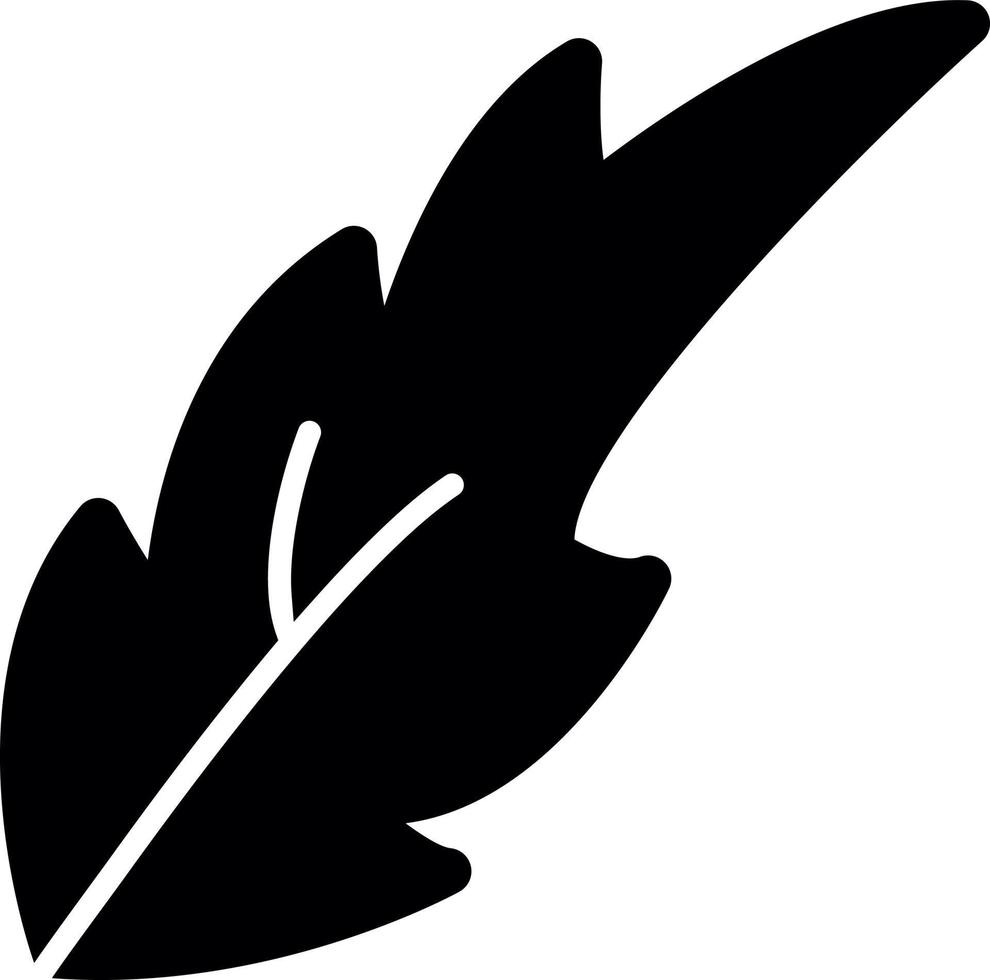 Dry Leaves Glyph Icon vector