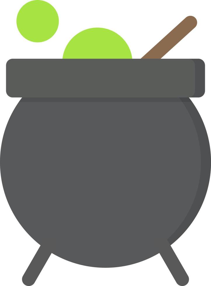 Cauldron Flat Icon vector