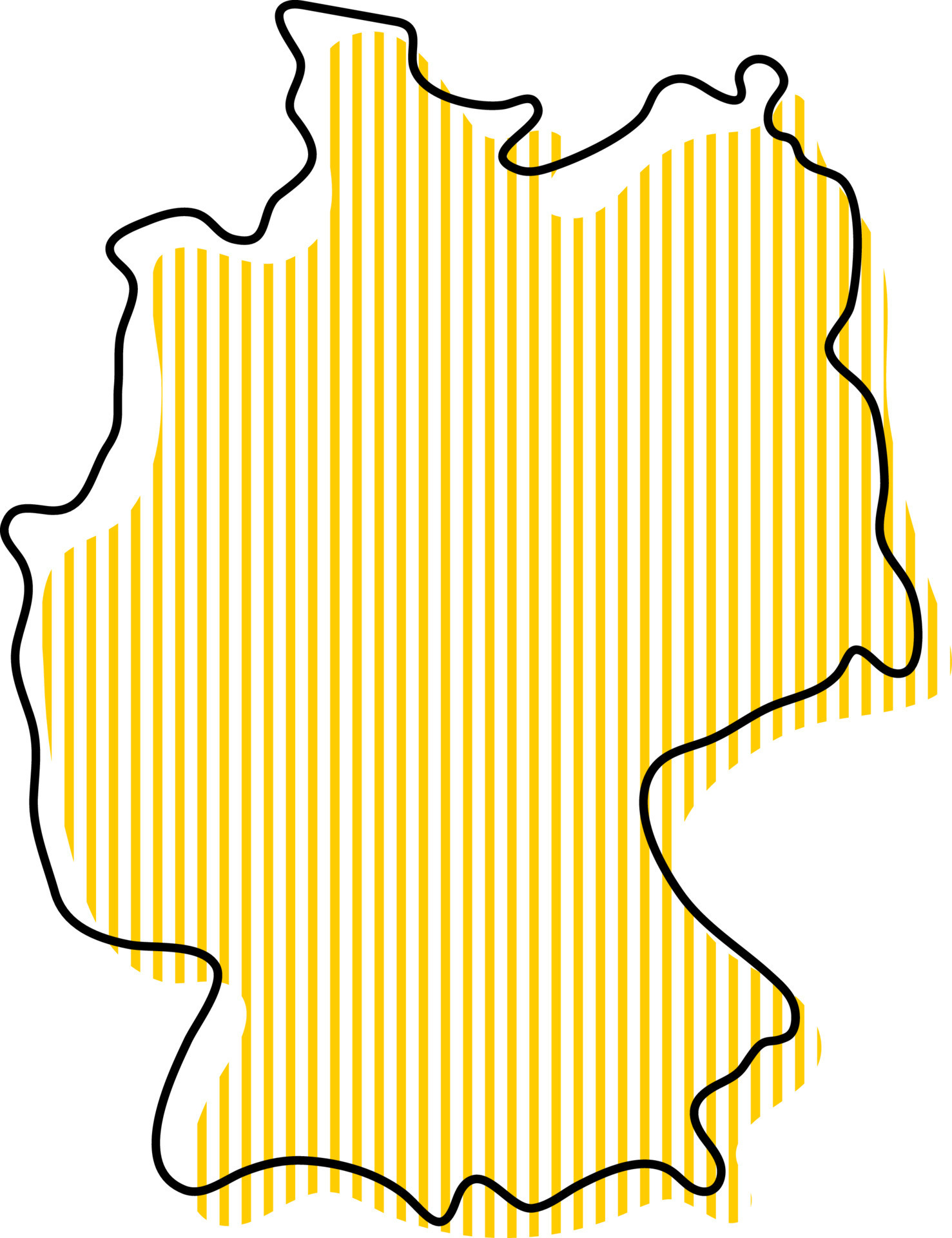 Stylized Simple Outline Map Of Germany Icon 9168310 Vector Art At Vecteezy Stylized Simple Outline Map Of Germany Icon Vector 