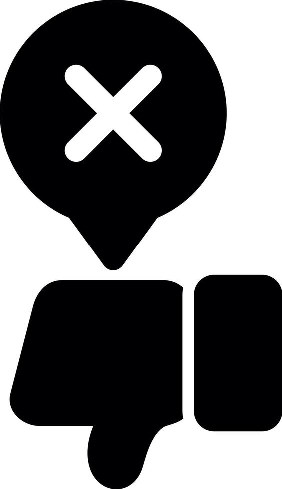 Disagree Glyph Icon vector