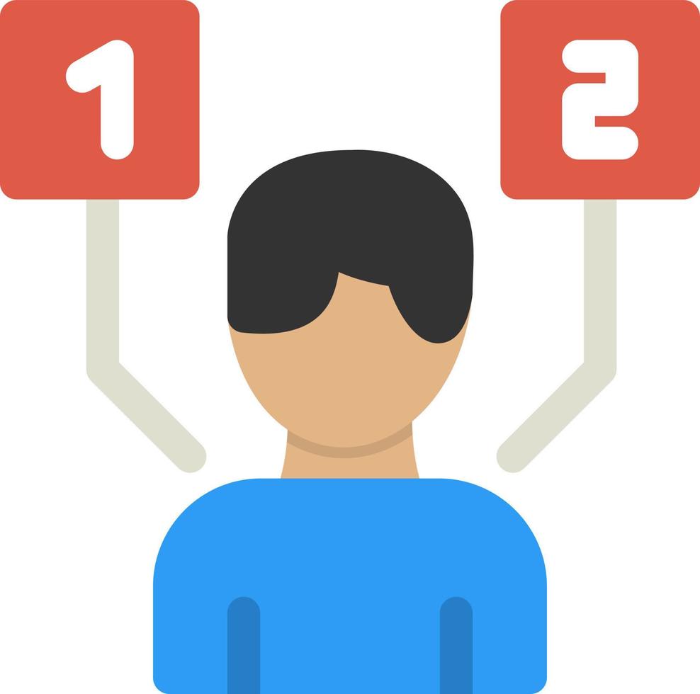 Opinion Flat Icon vector