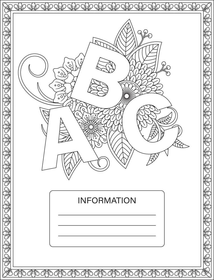 ABC Belong Coloring Pages vector