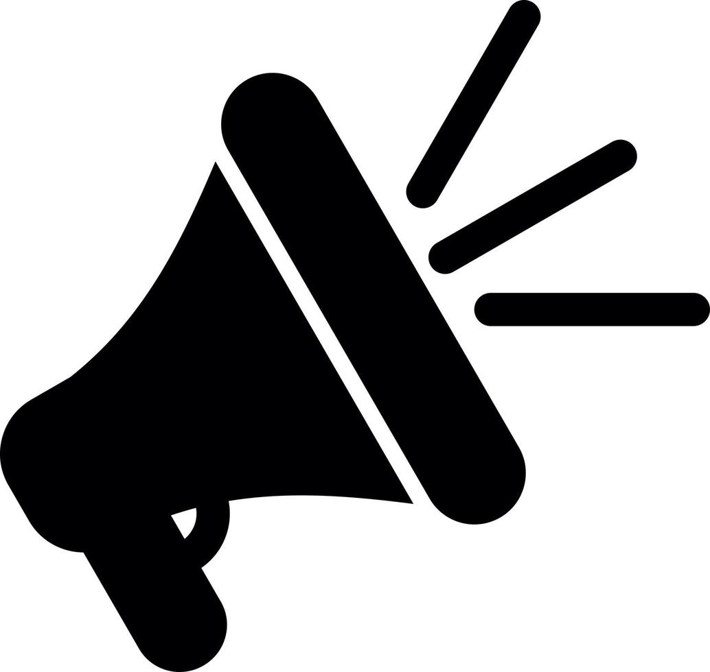 Megaphone Glyph Icon vector