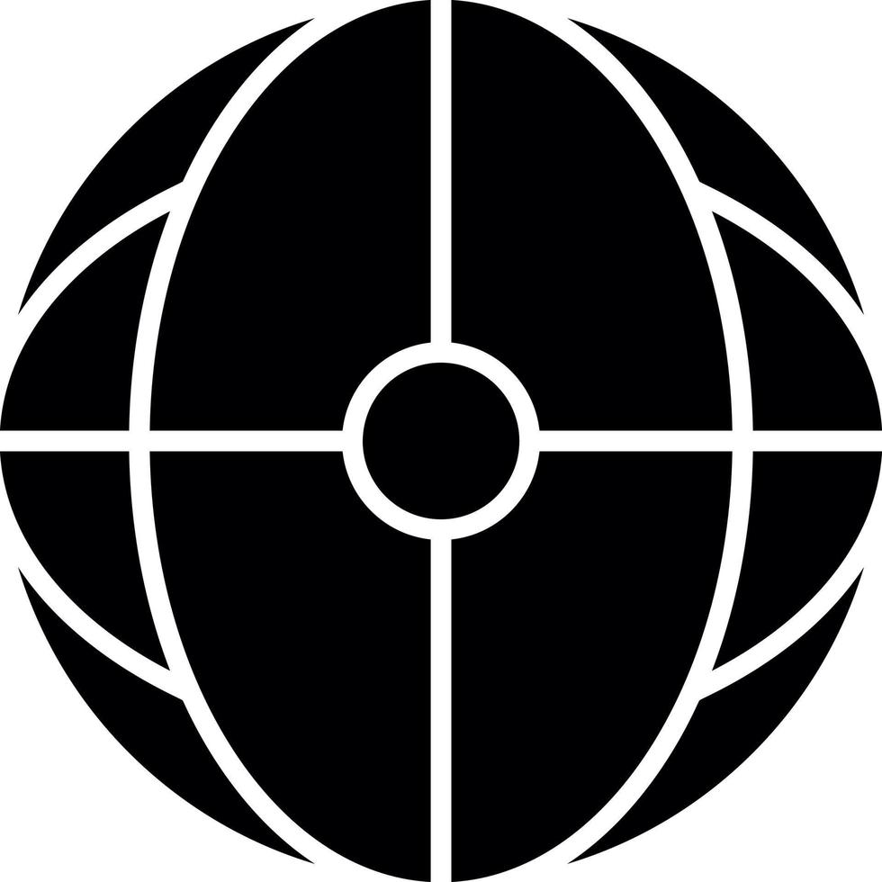 Worldwide Glyph Icon vector