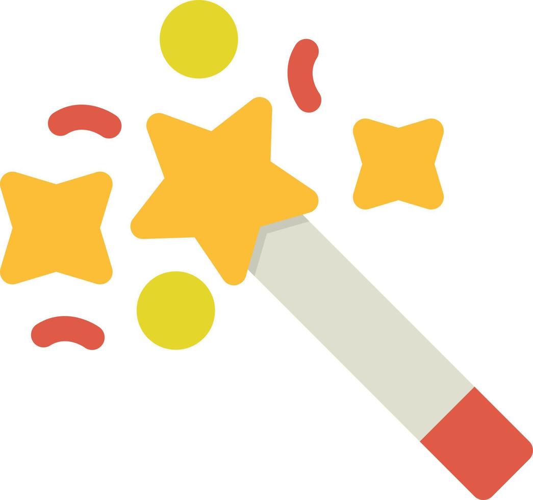 Magic Wand Flat Icon vector