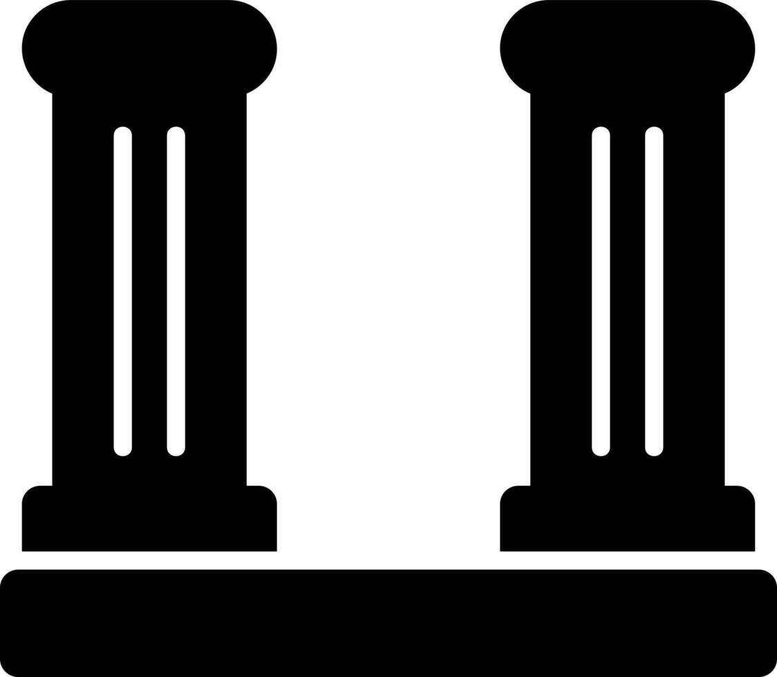 Desert Ruin Glyph Icon vector