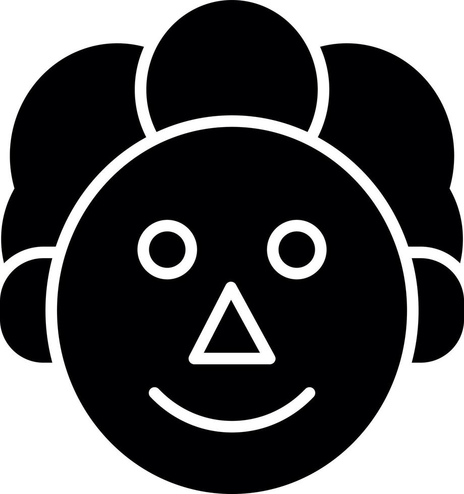 Clown Glyph Icon vector