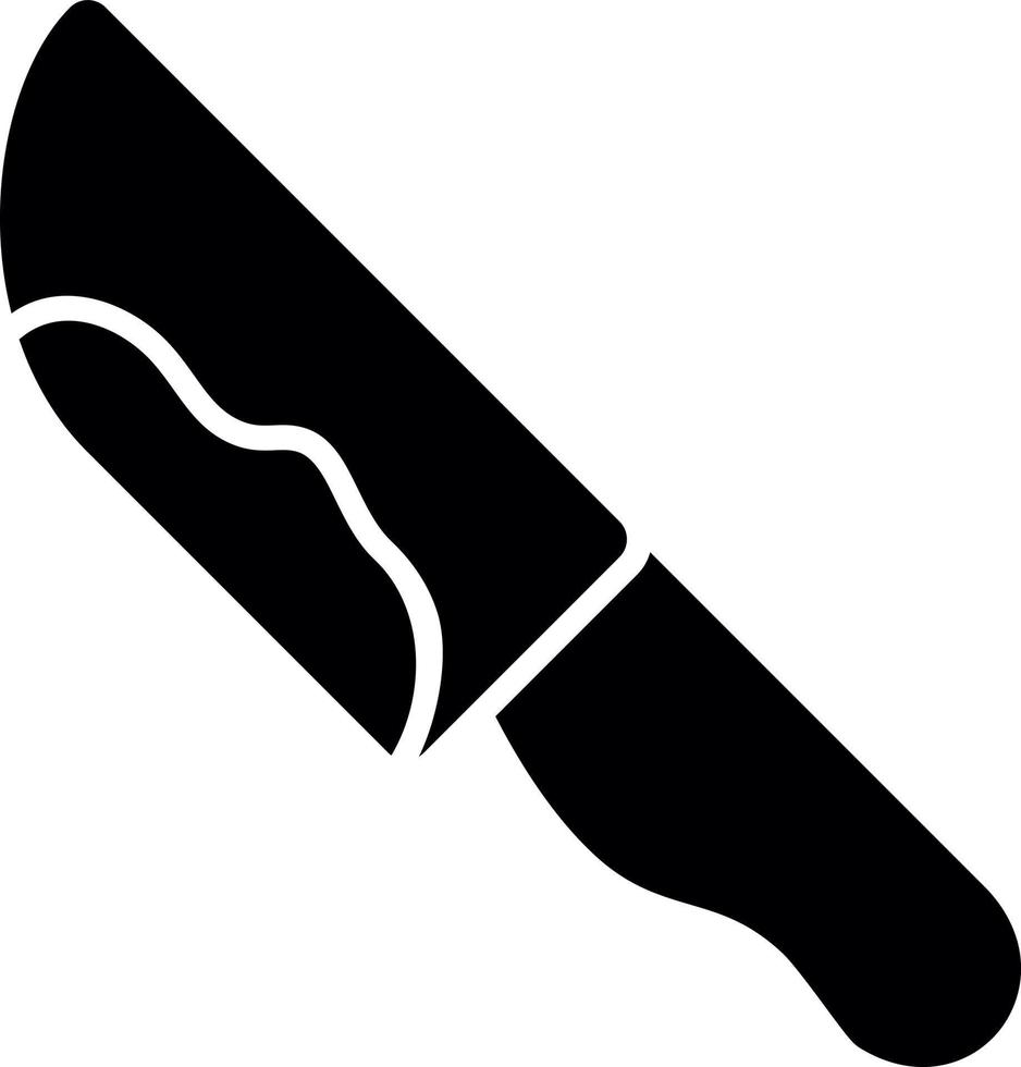 Knife Blood Glyph Icon vector