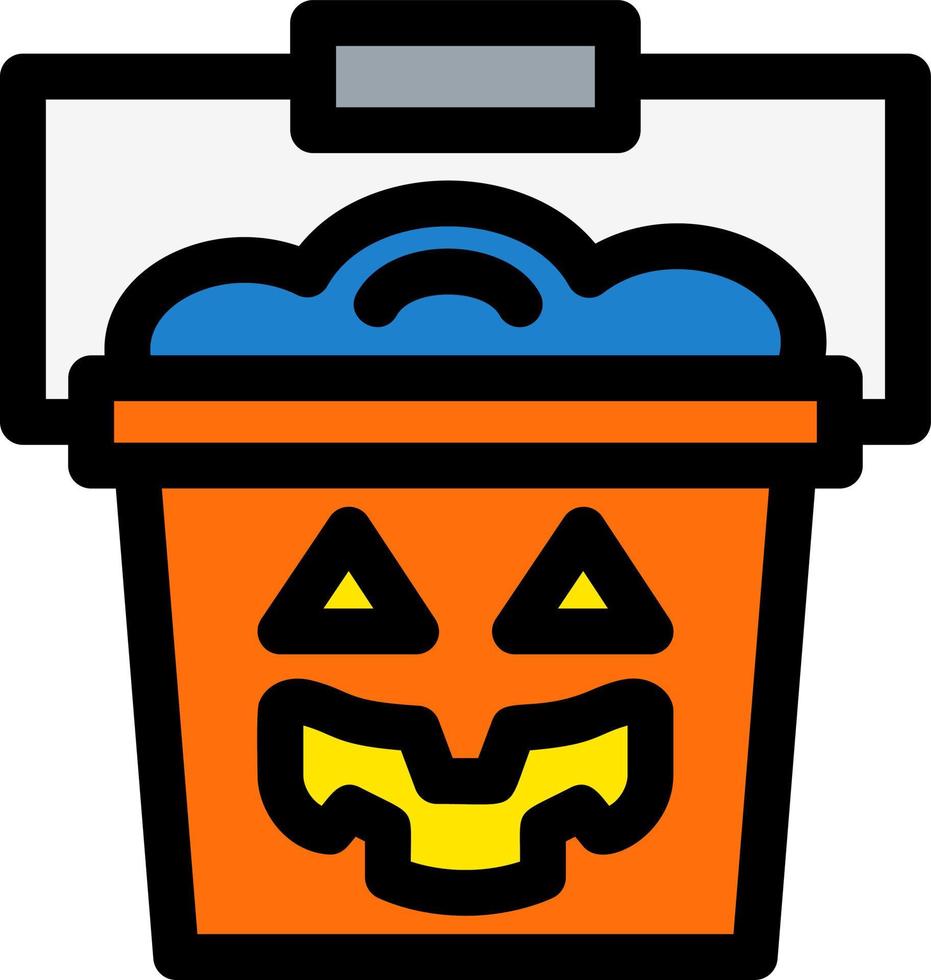Trick or Treat Line Filled Icon vector