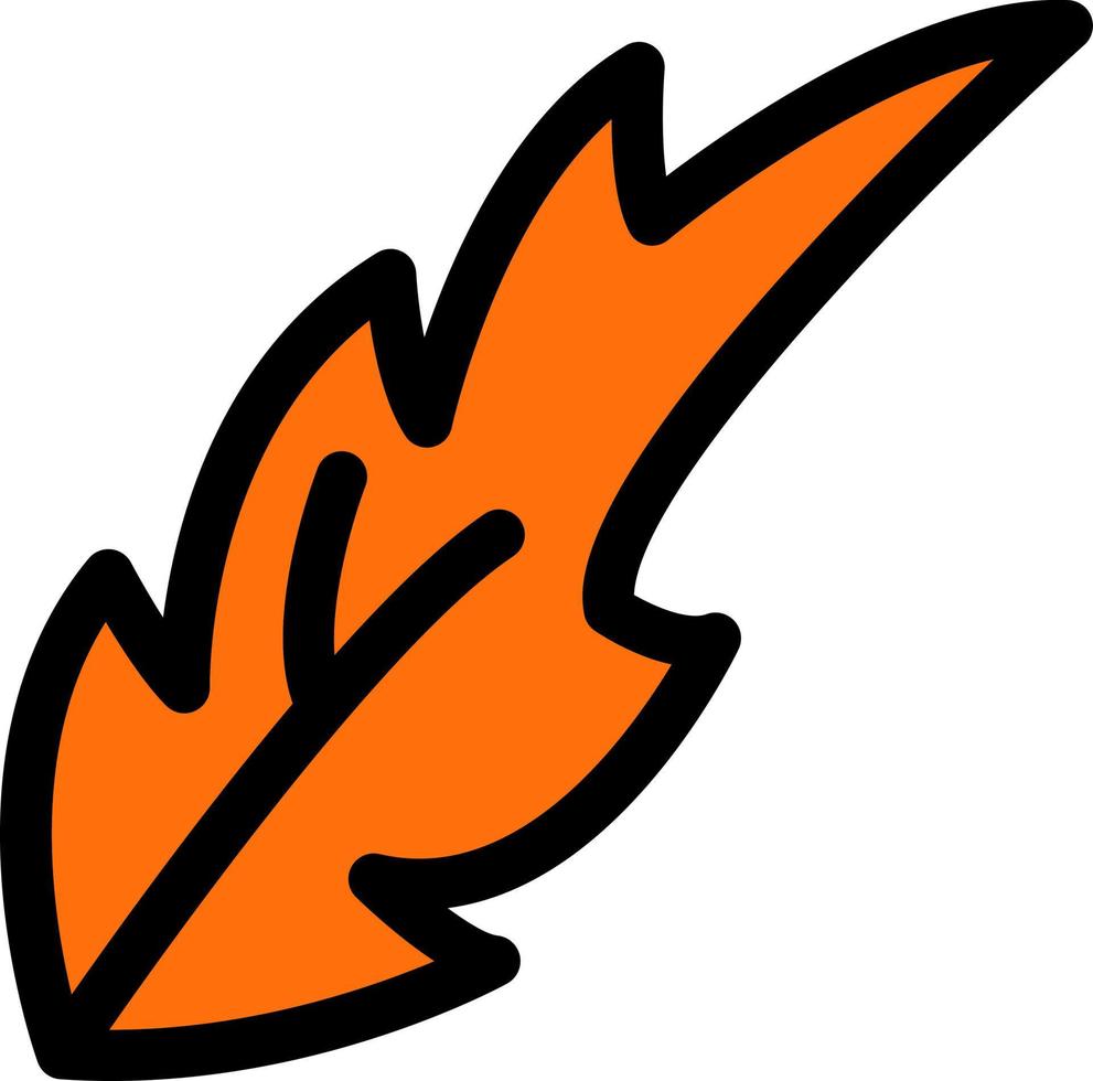 Dry Leaves Line Filled Icon vector