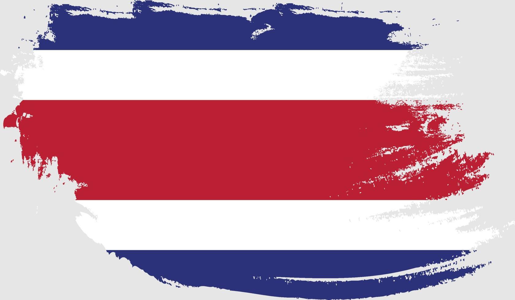 Costa Rica flag with grunge texture vector