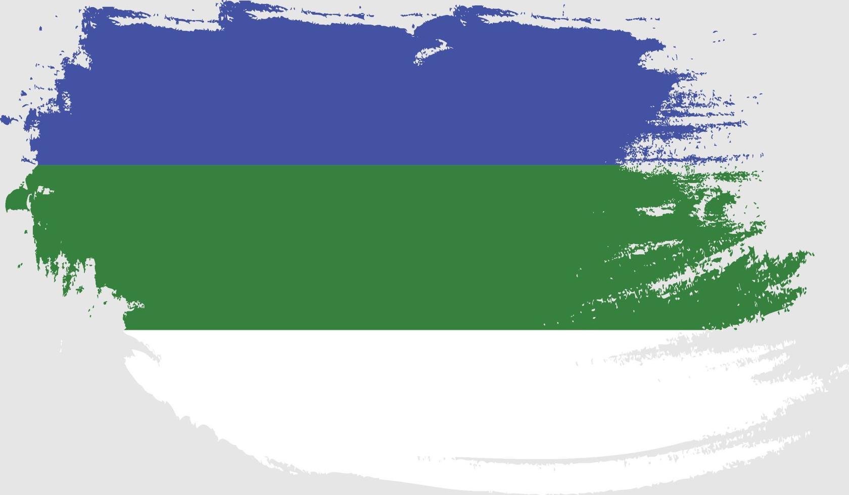 bandera komi con textura grunge vector