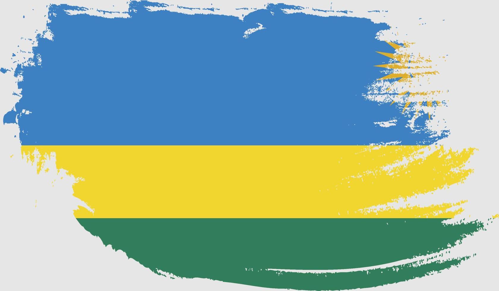 ruanda, bandera, con, grunge, textura vector