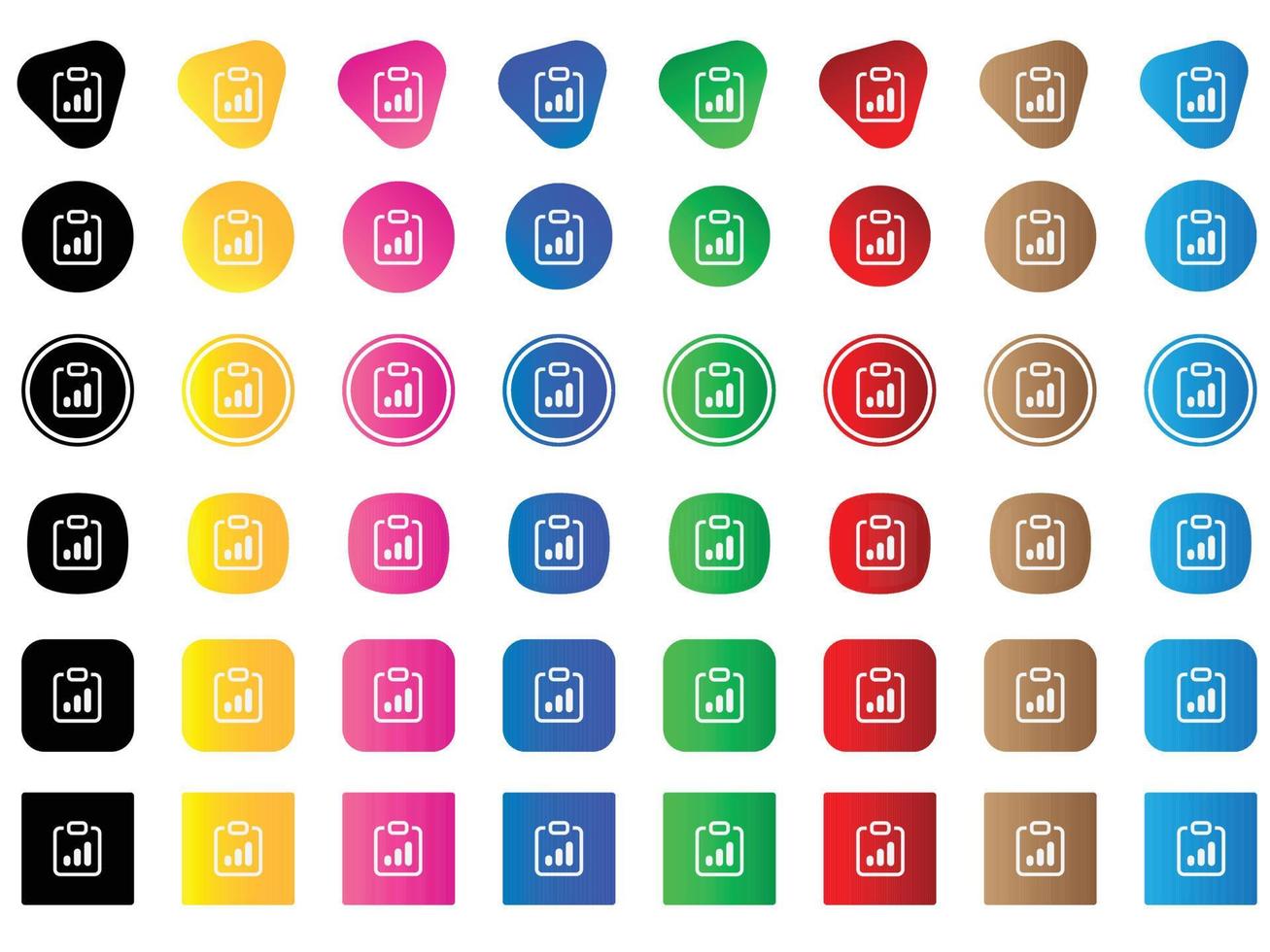 icono de datos del portapapeles. conjunto de iconos web. colección de iconos. ilustración vectorial sencilla. vector