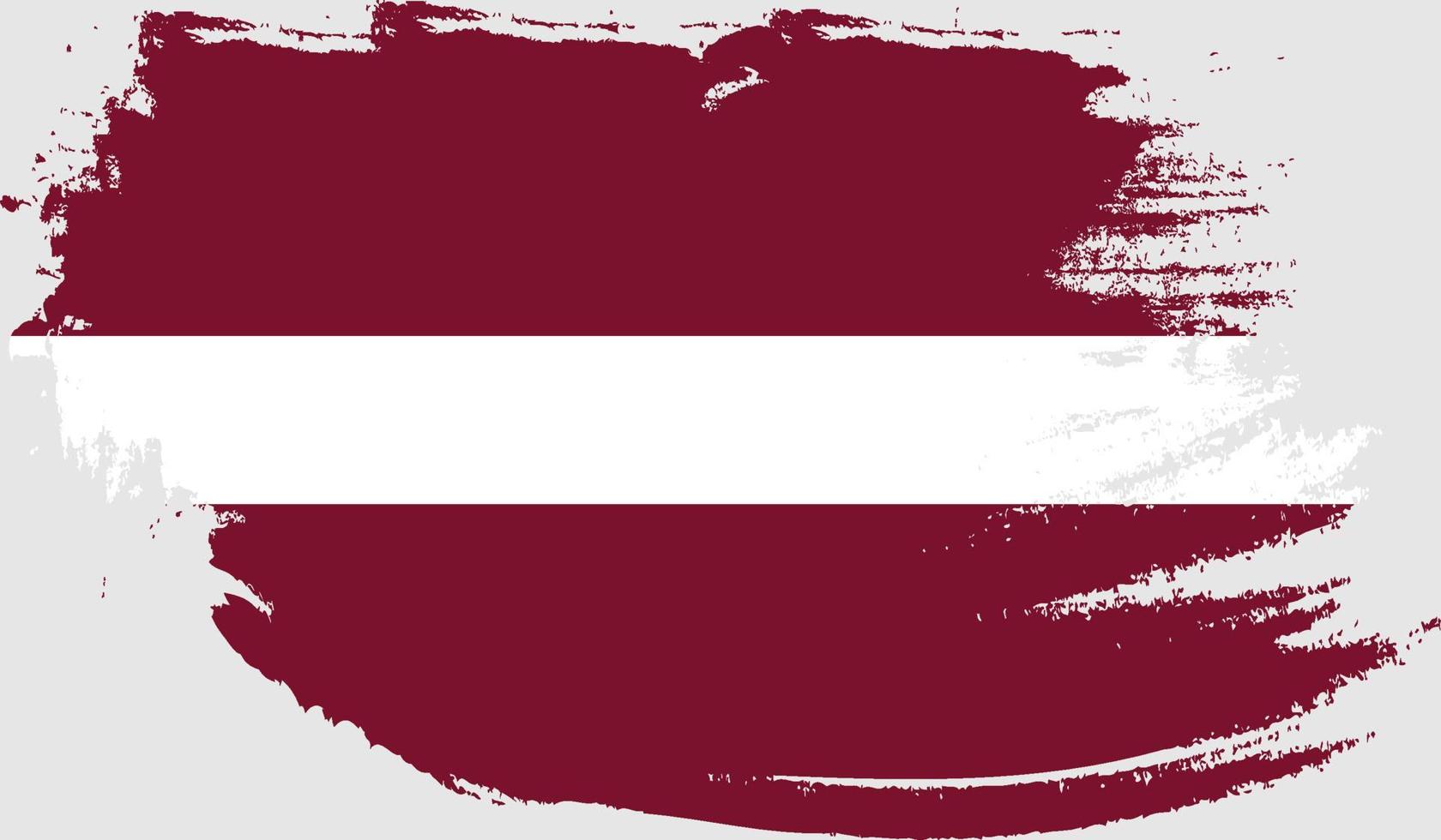 bandera de letonia con textura grunge vector