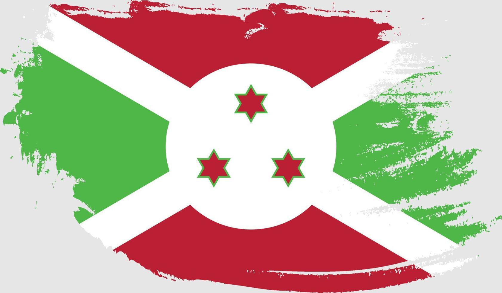bandera burundi con textura grunge vector