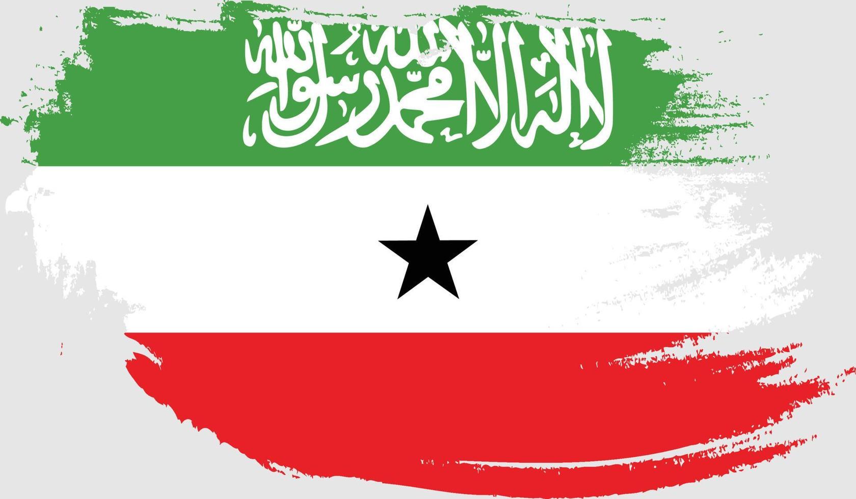 bandera de somalilandia con textura grunge vector