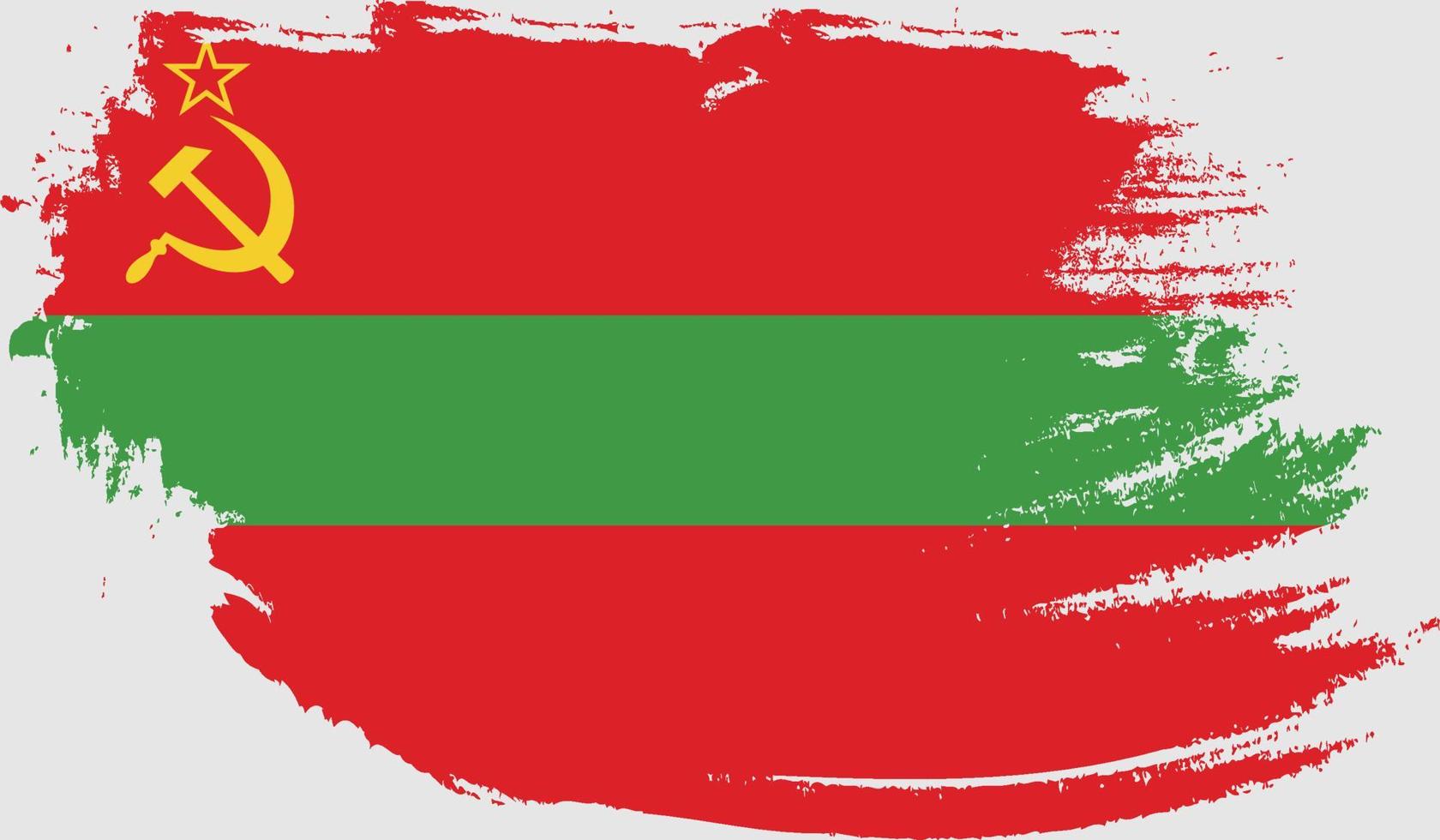 bandera transnistri con textura grunge vector