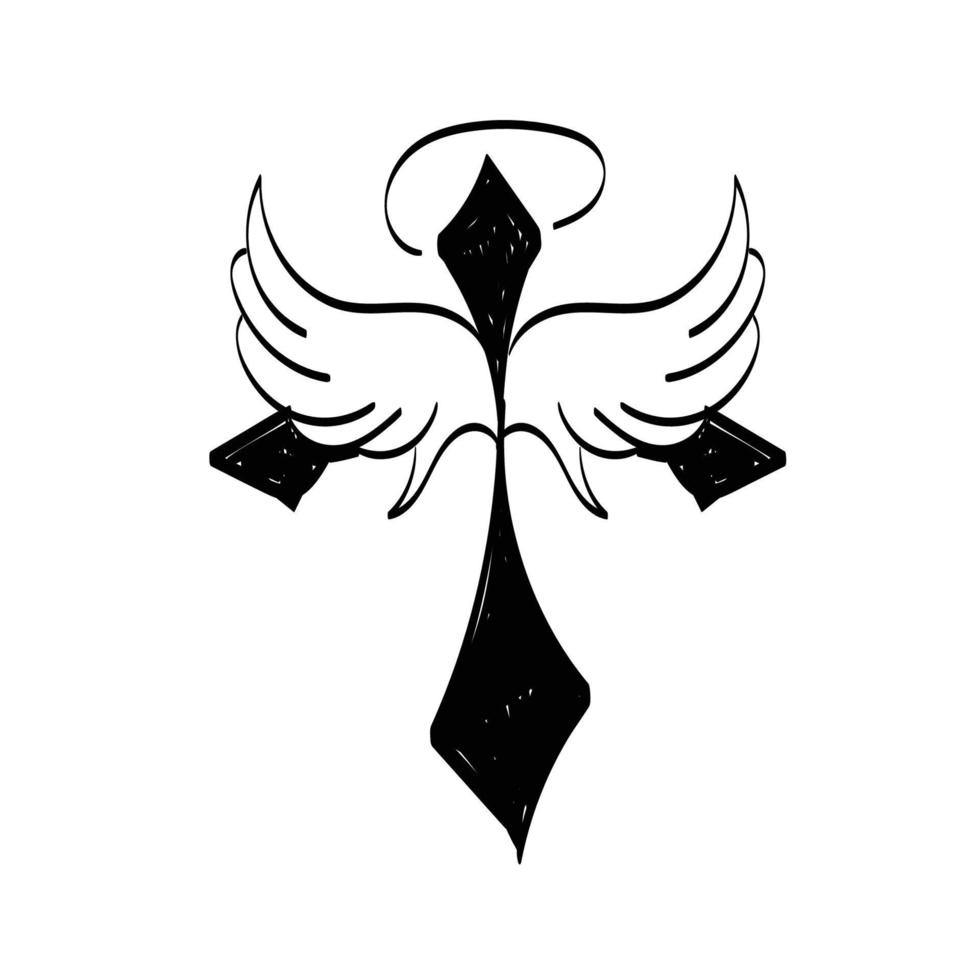 Christian symbol for Tattoo design vector