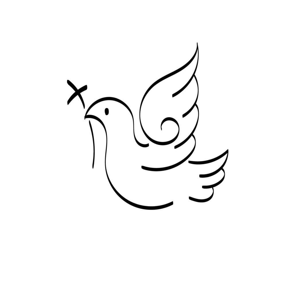 Christian symbol for Tattoo design vector