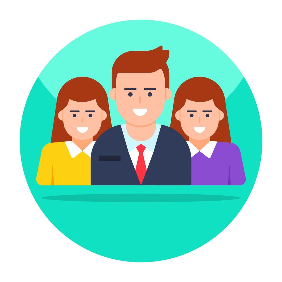 Modern design icon of business team vector