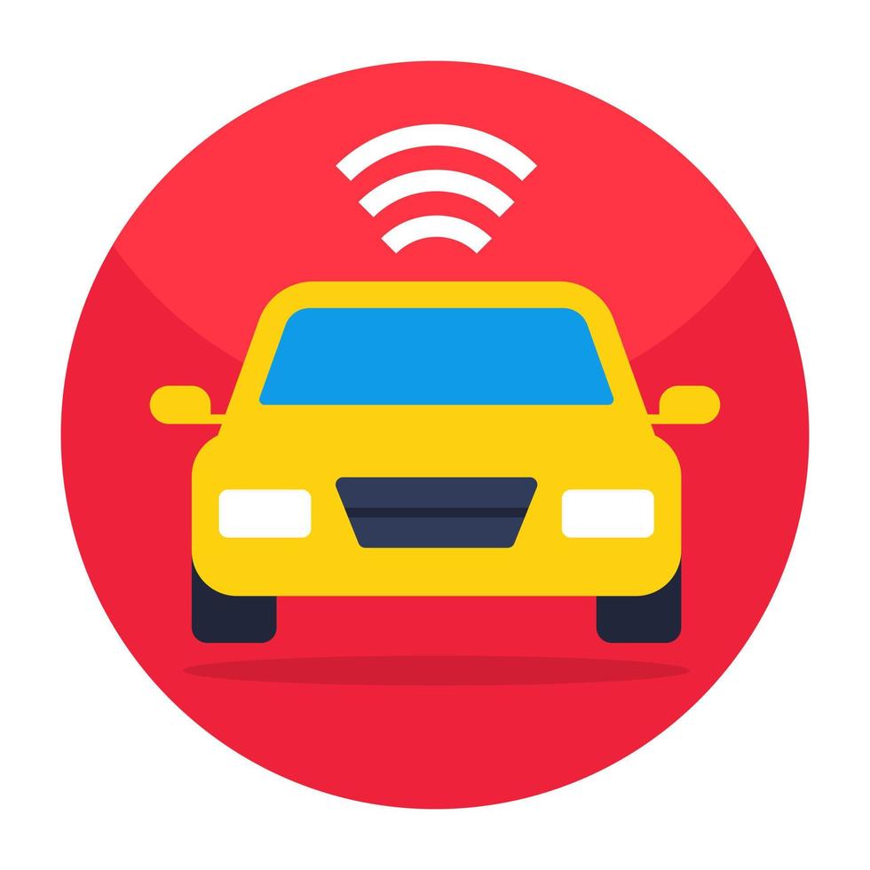 Trendy vector design of smart car