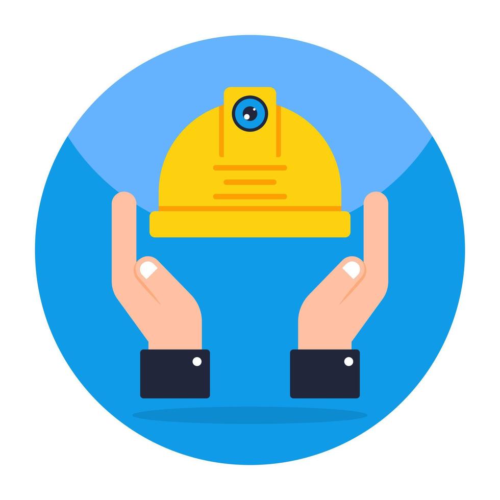 Modern design icon of hard hat vector