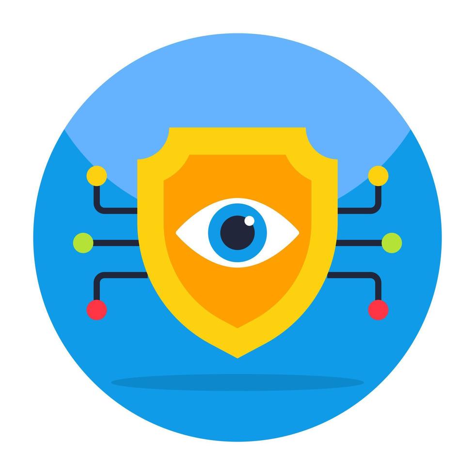 Modern design icon of cyber eye vector