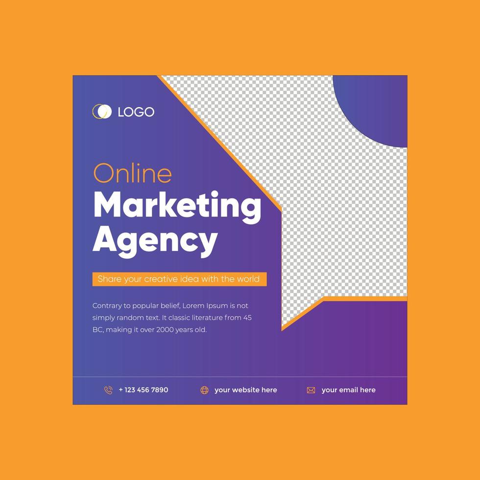 vecteezy online marketing business promotion social media post template vector