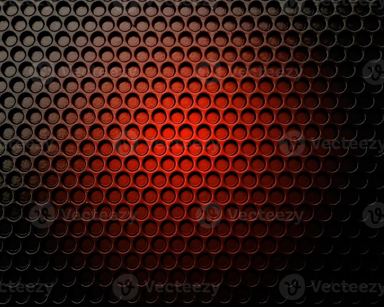 Red seamless 3D illustration background with dots and black gradient pattern. photo