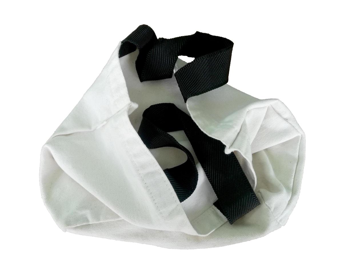 white cheesecloth isolate on white background. photo