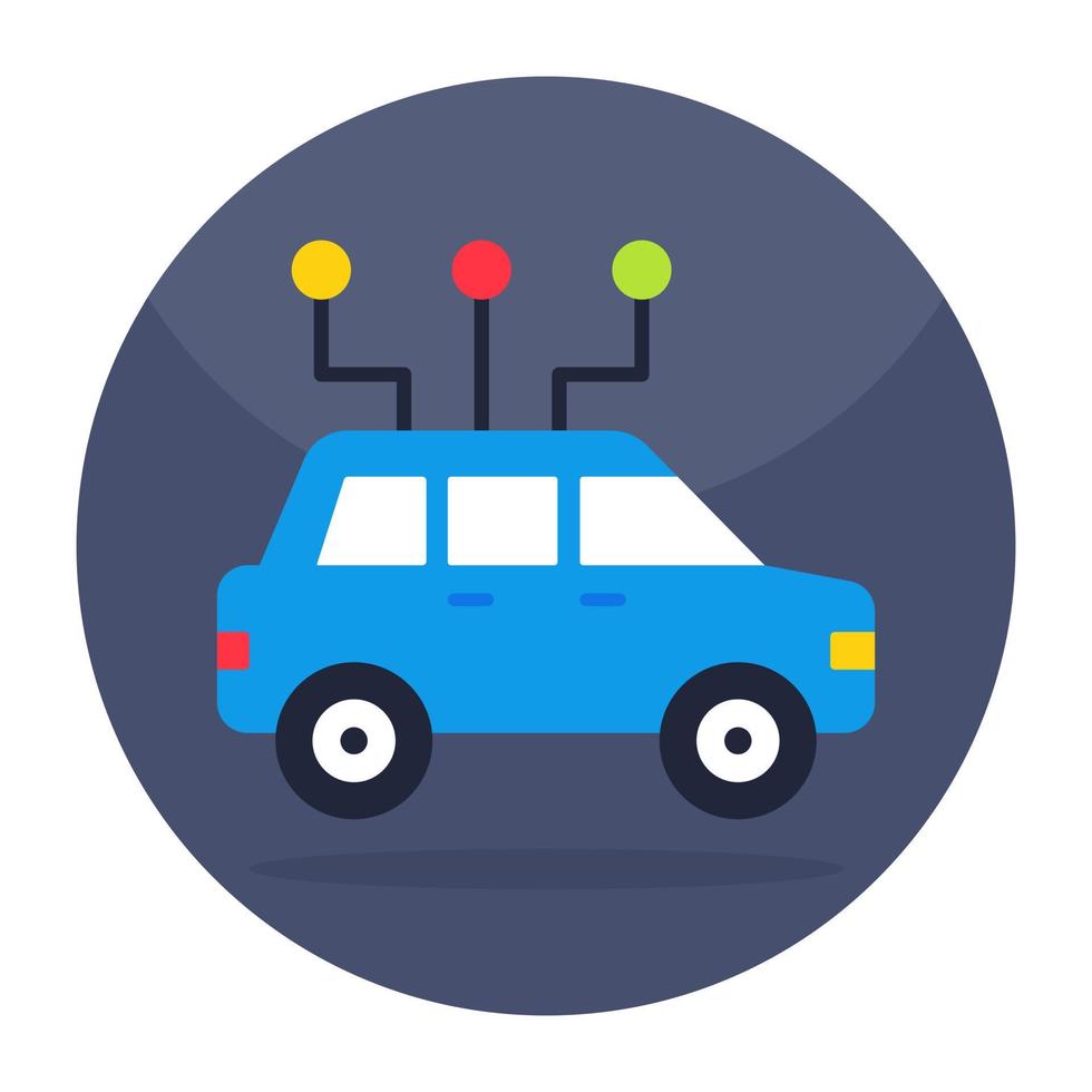 Trendy vector design of autonomous car