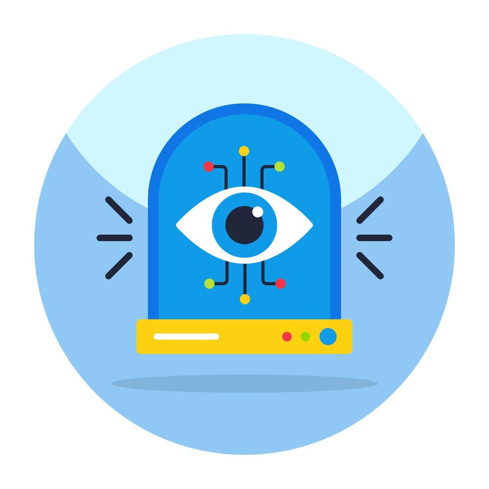 Modern design icon of cyber eye vector
