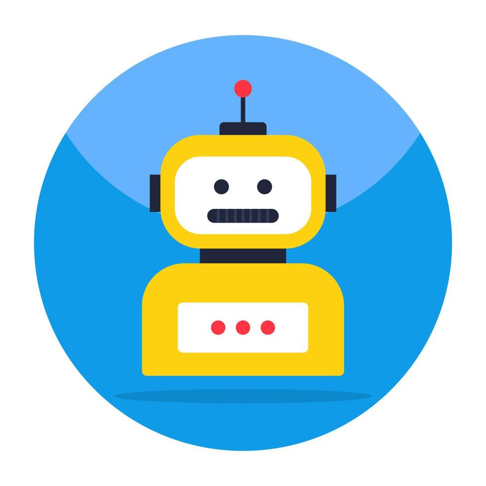 An icon design of talk bot vector
