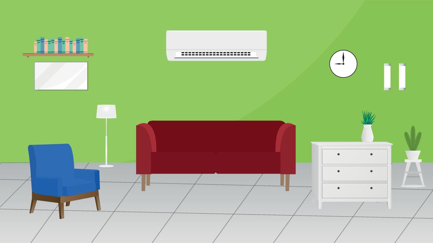 Vector cartoon interior of beautiful house with furniture -sofa,chair,light,ac,clock and flower tob 9170762 Vector Art at Vecteezy Vector cartoon interior of beautiful house with furniture -sofa,chair,light,ac,clock and flower tob 9170762 Vector Art at Vecteezy