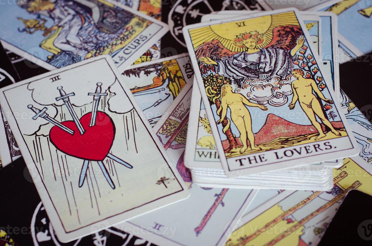 Tarot Cards with Other Meaning Cards. photo